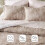 Light Taupe Floral Comforter Set Twin/Twin XL 2-Piece 3