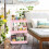 Slim 3-Tier Rolling Storage Cart Pink 3