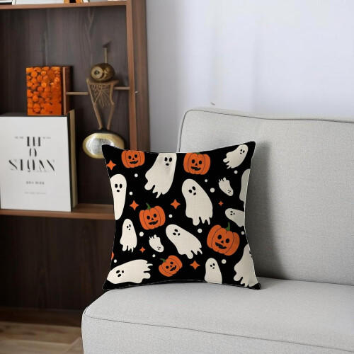 Conjunto de 2 capas de almofada de Halloween, 45x45cm (18x18 polegadas) 2