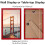 8.5x14 Red Solid Wood Picture Frames with Acrylic, 4 Pack 6