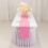 Chemin de table en satin rose Lamour 12 x 108 pouces 2