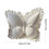Almofada decorativa de veludo com borboletas, 45 x 40 cm (17,7 x 15,7 polegadas) 2