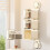 Wall-Mounted Spice Jar Set Plastic Airtight 41x13.5x8.5cm 6
