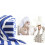 Πολύ μεγάλη πετσέτα θαλάσσης 30x70" – Διπλό βαμβακερό Terry, εξαιρετικά απαλή ριγέ, 7