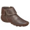 Botas curtas femininas de couro com zíper lateral 6