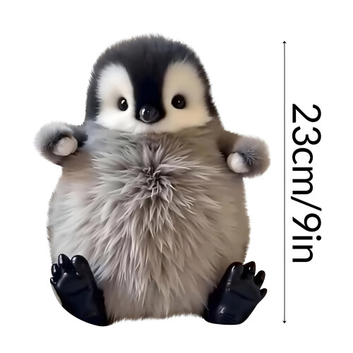 9"-os valósághű császárpingvin plüss baba 1