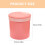 Copo de café da manhã com tampa, 450ml, plástico rosa. 2