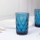 6 verres à whisky bleu océan de 35 cl 3