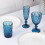 6 verres à whisky bleu océan de 35 cl 5