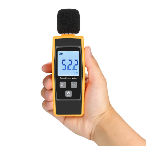 Digitale geluidsniveaumeter 30–130 dBA met LCD-display 1