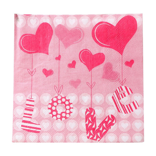 Serviettes en papier pour la Saint-Valentin (20 pièces) 1