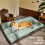 Sofá-cama extragrande supermacio para cães com capa removível. 2
