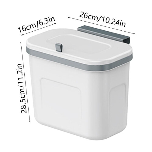 Kitchen Compost Bin with Lid 8L Wall-Mounted 2