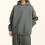 Dicke, baumwollgefütterte Kapuzenpullover, übergroße Winter-Kapuzenpullover, warme Sweatshirts 5