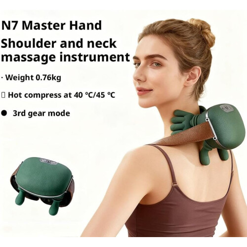 Massageador N7 para pescoço e ombros com aquecimento e sem fio 2