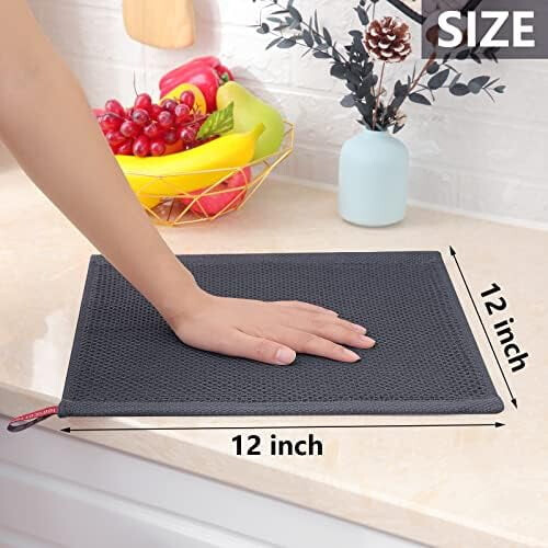 100 % bomullsvåffeldisktrasor 30x30 cm (6-pack) 2