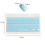Portable Wireless Bluetooth Keyboard & Mouse Combo, Rechargeable Ultra-Thin for iOS/Android/Windows, 3-Speed DPI, AA Battery Included 4