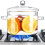 Sáspan Gloine Borosilicate 1.3L le Clúdach 2