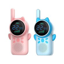 2PCS Children'S Walkie Talkies LCD Screen Flashlight 2 Way Long Range Radio Phone Kids Boys Girls Christmas Gifts B