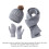 Women's Knit Set: Hat Scarf Gloves Touch-Screen Compatible 3