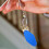 10Pack ID Name Tags Plastic Label Tags Blue Compact for Luggage Keys 7