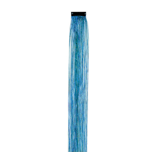 Extensões de cabelo com glitter de 50 cm (20 polegadas) e presilha de metal. 1