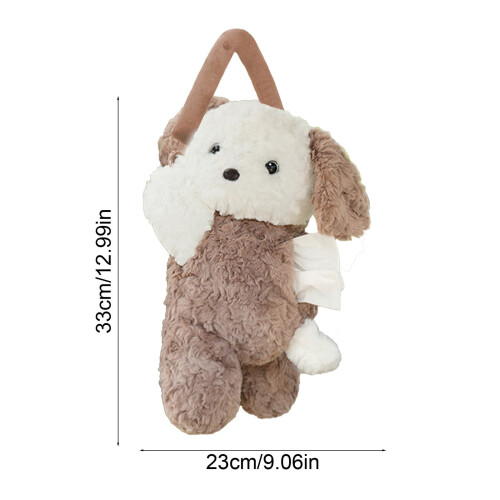 Plush Puppy Car Tissue Holder – Hanging or Dashboard Use 2