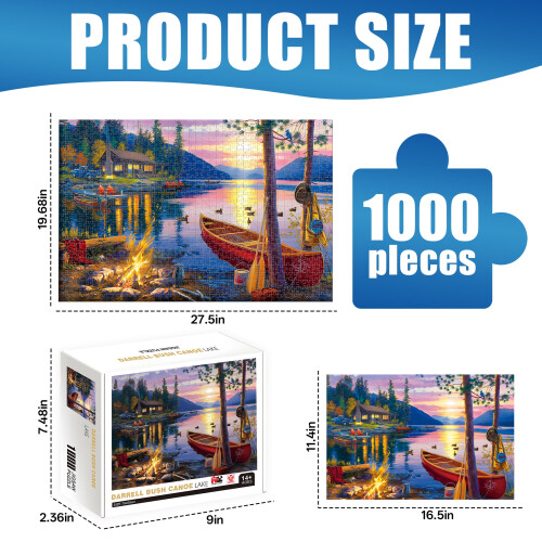 Canoe Lake Παζλ 1000 τεμαχίων για ενήλικες 1