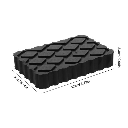 Gummi domkraftsdynor – 4 st, 12x8x2,3 cm 1