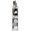 Fulda bookshelf white 2-tier narrow 6-inch width 6