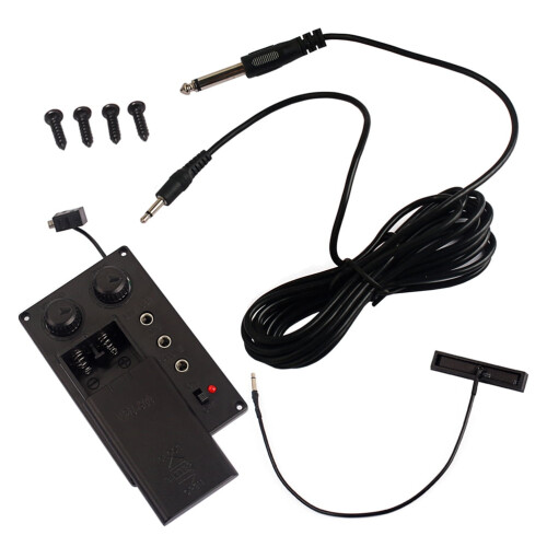 Ensemble de micros pour violon avec préampli piézo et câble 2
