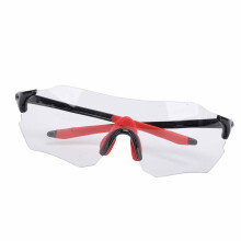 Gafas de ciclismo negro-rojo UV a prueba de viento deportivas