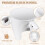 Χωνί Αλευριού για Μίξερ KitchenAid – Εξάρτημα Μίξερ με Βάση Συμβατό με Κεφαλή Artisan 5