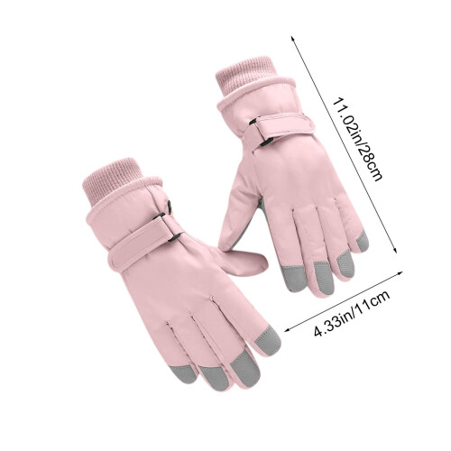 Damfleece vinterhandskar vattentäta vindtäta 5-fingers 2