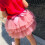Saia infantil de balé curta, macia e respirável, estilo princesa, com tule e modelagem bufante, vermelha. 6