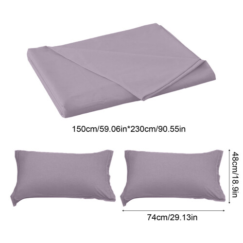 Lavender Microfiber Lakanset Queen 3-delar 2