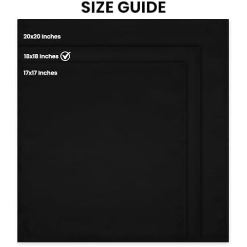 Witte polyester servetten 17x17 inch (24 stuks) 1