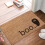 Pumpkin Fall Door Mat Brown White Stripe 18x30 Inch 4