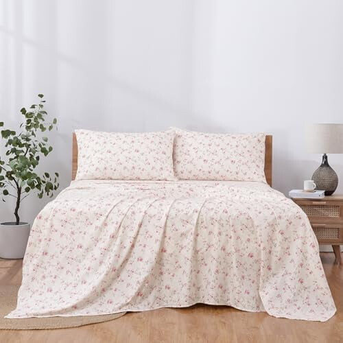 Mikrofiberlakanset Queen Size 4-delat Deep Pocket 2