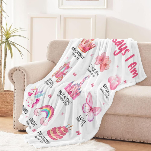 Manta Princesa Cristã 50x60 polegadas 2