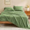 Σεντόνια Flannel King Size Sage Green σετ 4 τεμαχίων 2