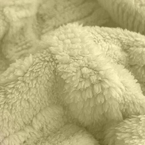 Bear Embossed Milk Fleece Fitted Sheet Deep Pocket 1