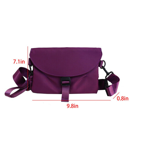 Σακίδιο στήθους με ιμάντα Blocking Sling Crossbody για πεζοπορία (μωβ) 2