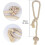 Handgewebte Seestern-Gardinenhalter – 2er-Pack 2