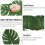 Σουπλά OUNONA Tropical Monstera Leaf Πράσινα 12 τεμάχια 3