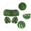 Σουπλά OUNONA Tropical Monstera Leaf Πράσινα 12 τεμάχια 5