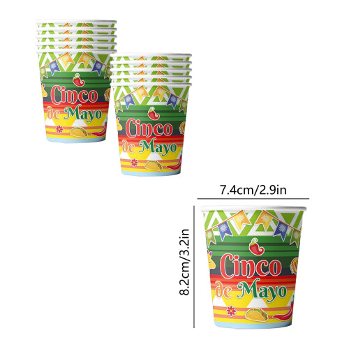 Set de tacâmuri din hârtie Carnaval 10 buc 2
