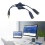 3,5-mm-Y-Adapter-Headset-Kabel (2 Buchsen auf 1 Stecker) 2