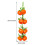 Oranje PU kunstfruit decoratieset 2