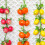 Oranje PU kunstfruit decoratieset 3
